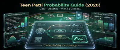 Teen Patti probability chart showing card game odds and 3 Patti hand frequency statistics