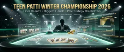 Trophy and championship medals at the Teen Patti Winter Championship Tournament 2024